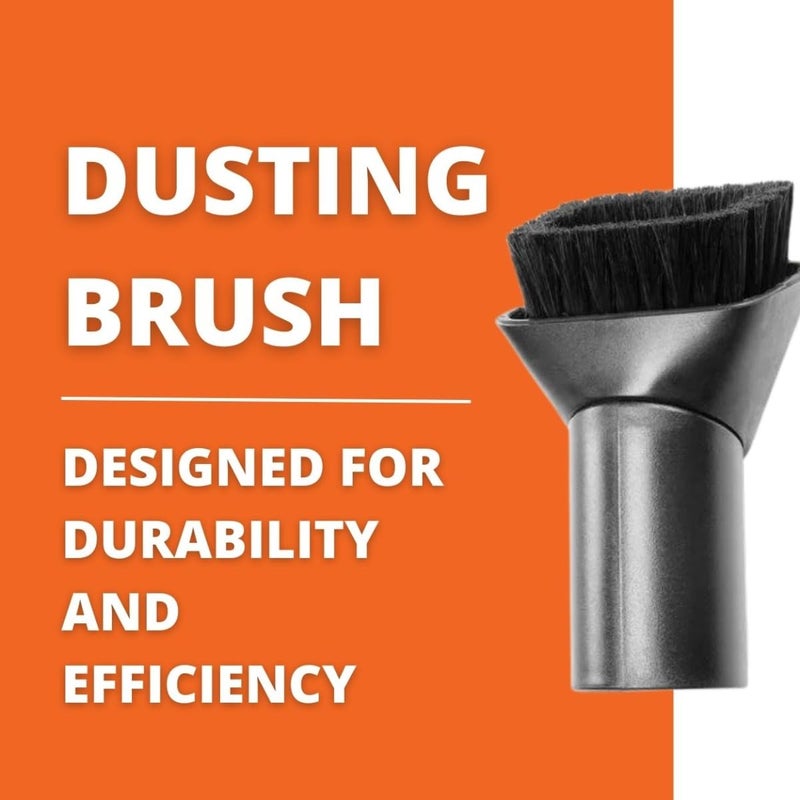 Fein Rotating Dusting Brush for Superior Debris Removal - Efficient Cleaning Attachment for Turbo Wet/Dry Dust Extractors, Natural Bristles, 2-3/4" x 1-3/4" Bristle Edging - 31345076010 - Image 2